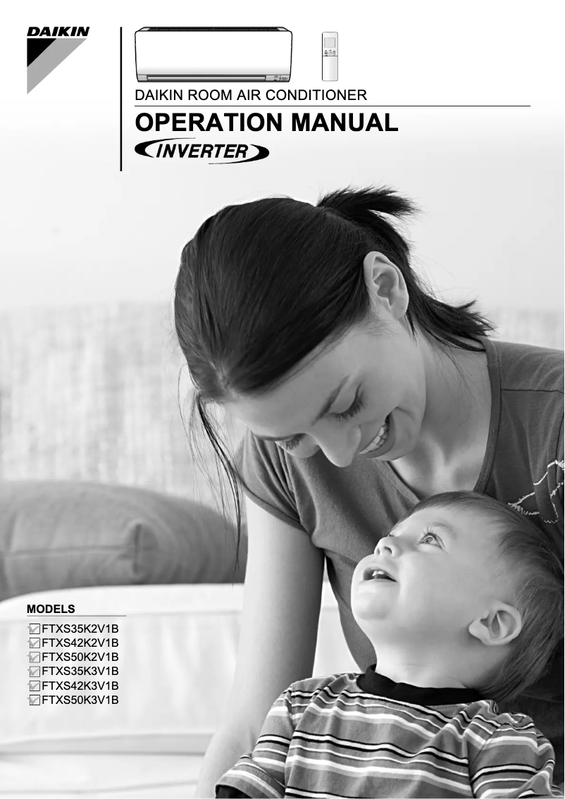 Page 1 de la notice Manuel utilisateur Daikin Inverter FTXS42K3V1B