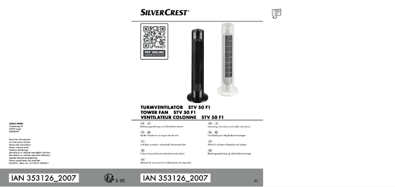 Page 1 de la notice Manuel utilisateur SilverCrest STV 50 F1