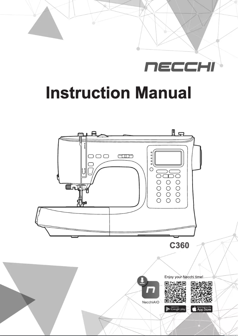 Page n°1 - Manuel utilisateur Necchi C360