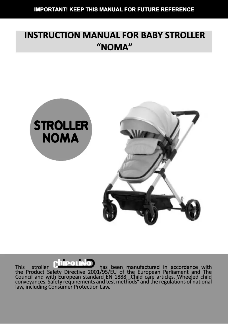 Page n°1 - Manuel utilisateur Chipolino Noma