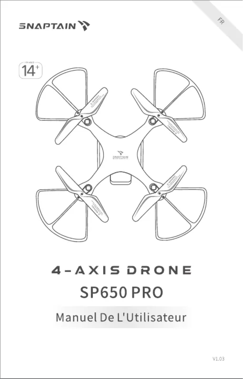 Page n°1 - Manuel utilisateur Snaptain SP650 Pro