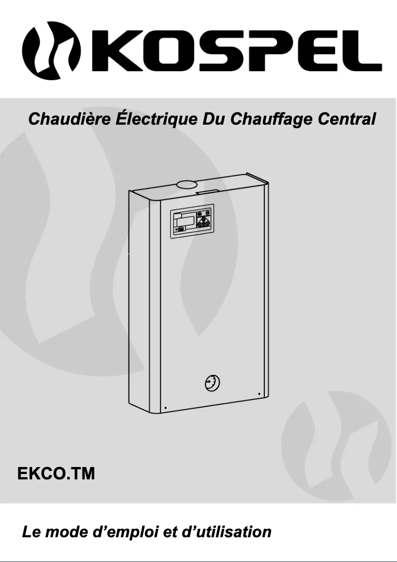 Page 1 de la notice Manuel utilisateur Kospel EKCO.TM-36