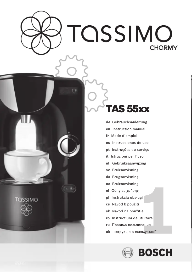 Image de la première page du manuel de l'appareil Tassimo TAS5541