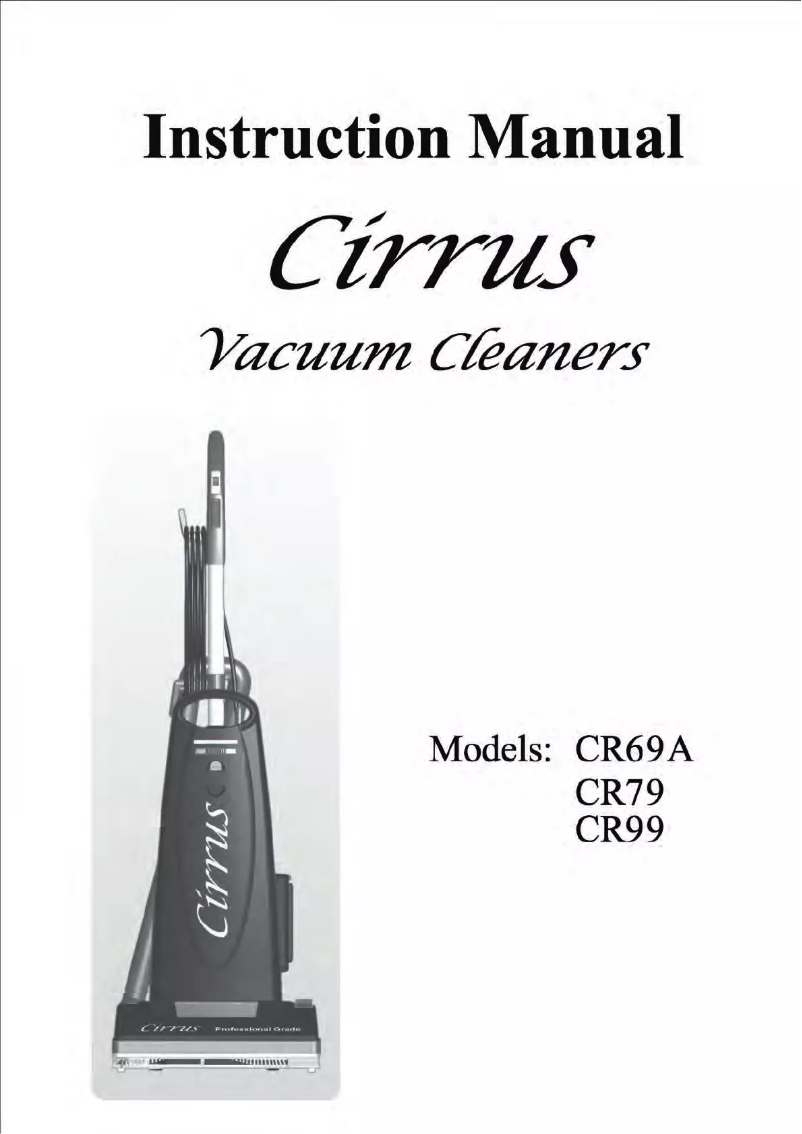 Page n°1 - Manuel utilisateur Cirrus CR79