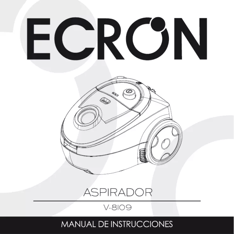 Page n°1 - Manuel utilisateur Ecron V-8109