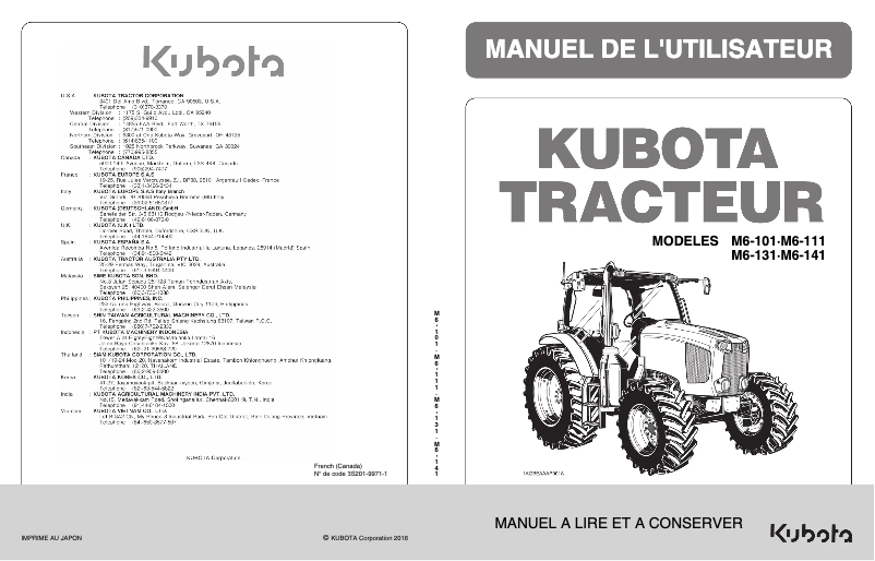 Image de la première page du manuel de l'appareil M6-101