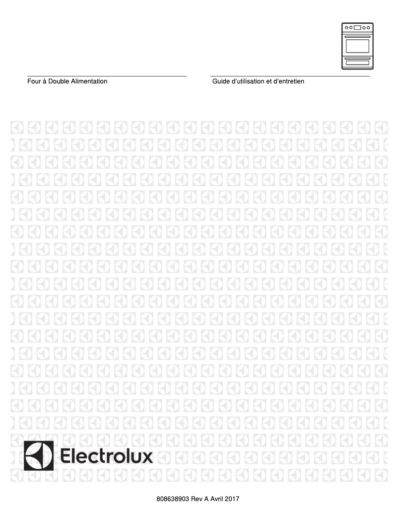 Page 1 de la notice Manuel utilisateur Electrolux E30DF74TPS
