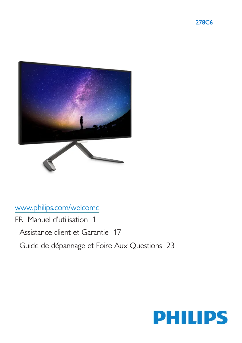 Page n°1 - Manuel utilisateur Philips Moda 278C6QJSW