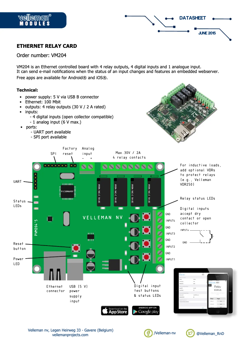 Image de la première page du manuel de l'appareil VM204