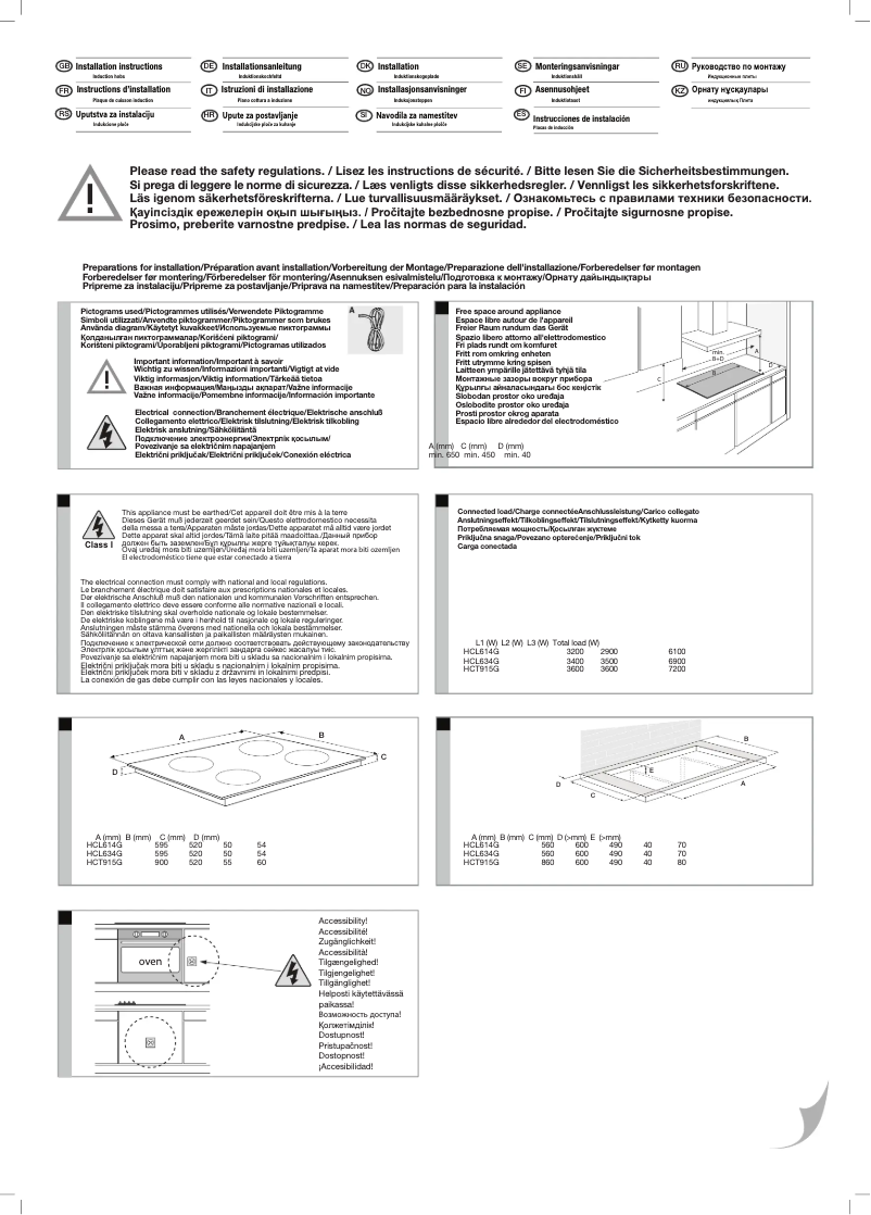 Page n°1 - Guide d'installation Asko HCL614G