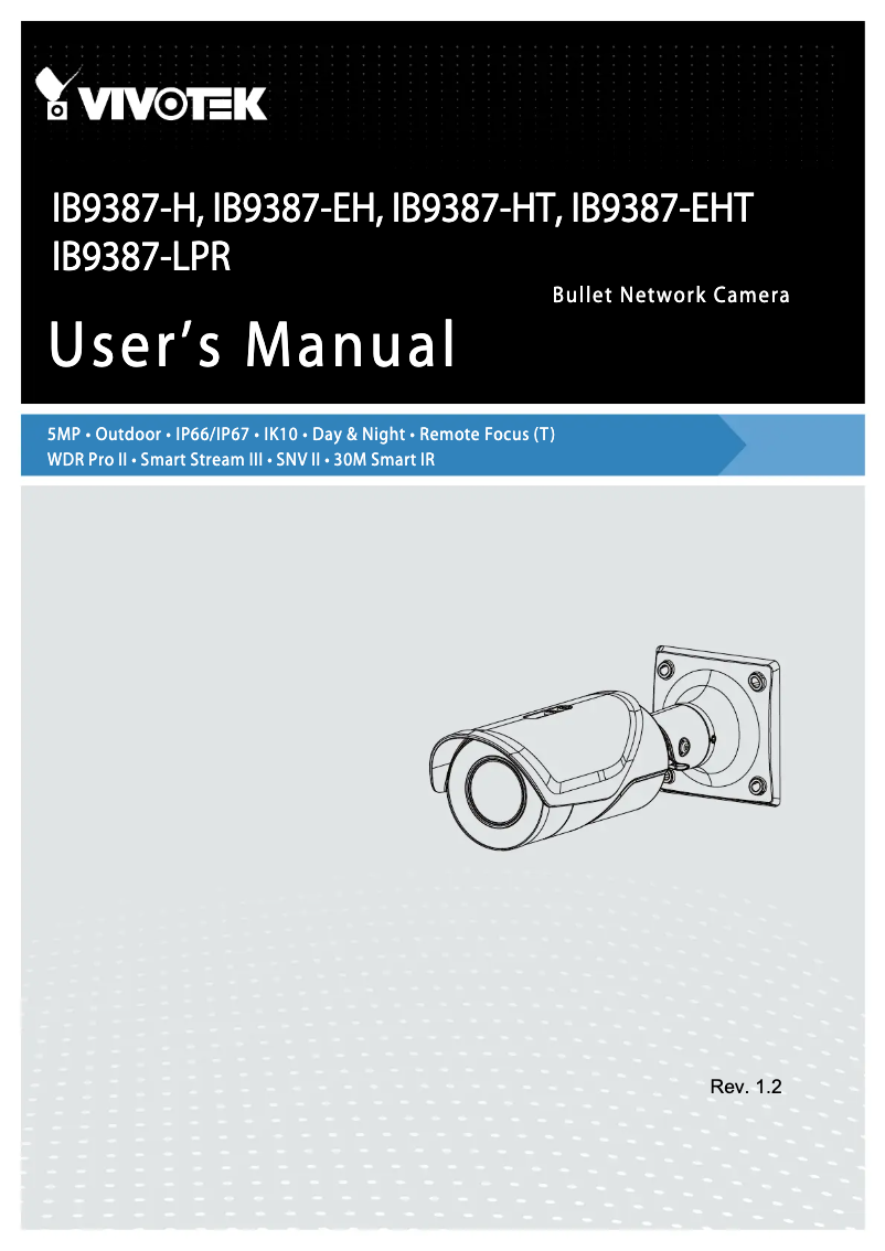 Image de la première page du manuel de l'appareil IB9387-LPR
