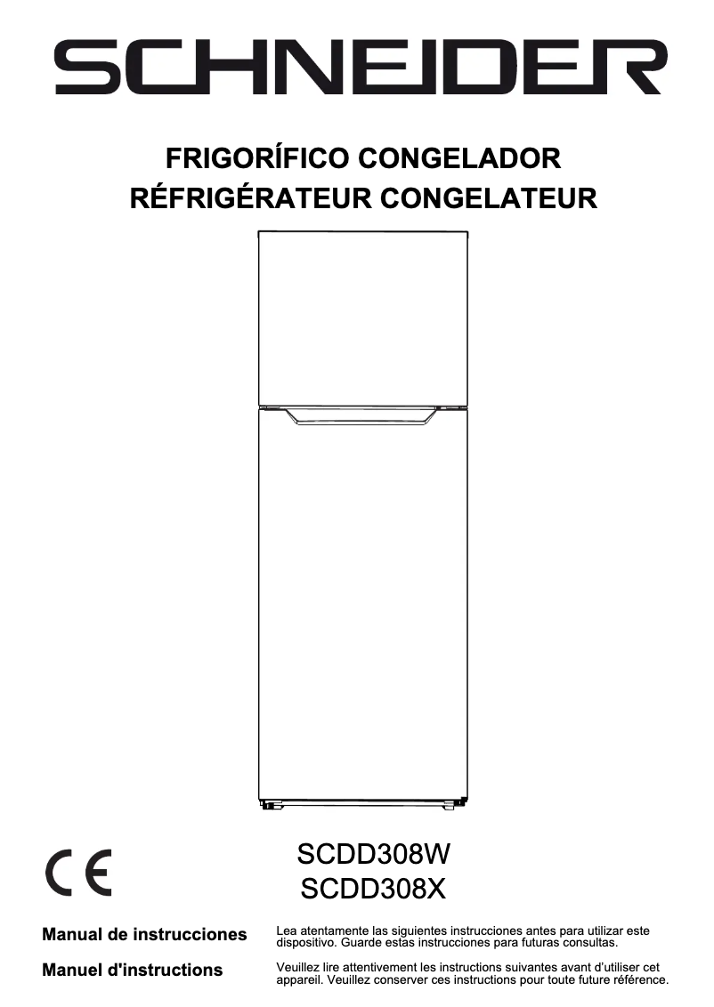 Página 1 del manual Manual de usuario Schneider SCDD308X