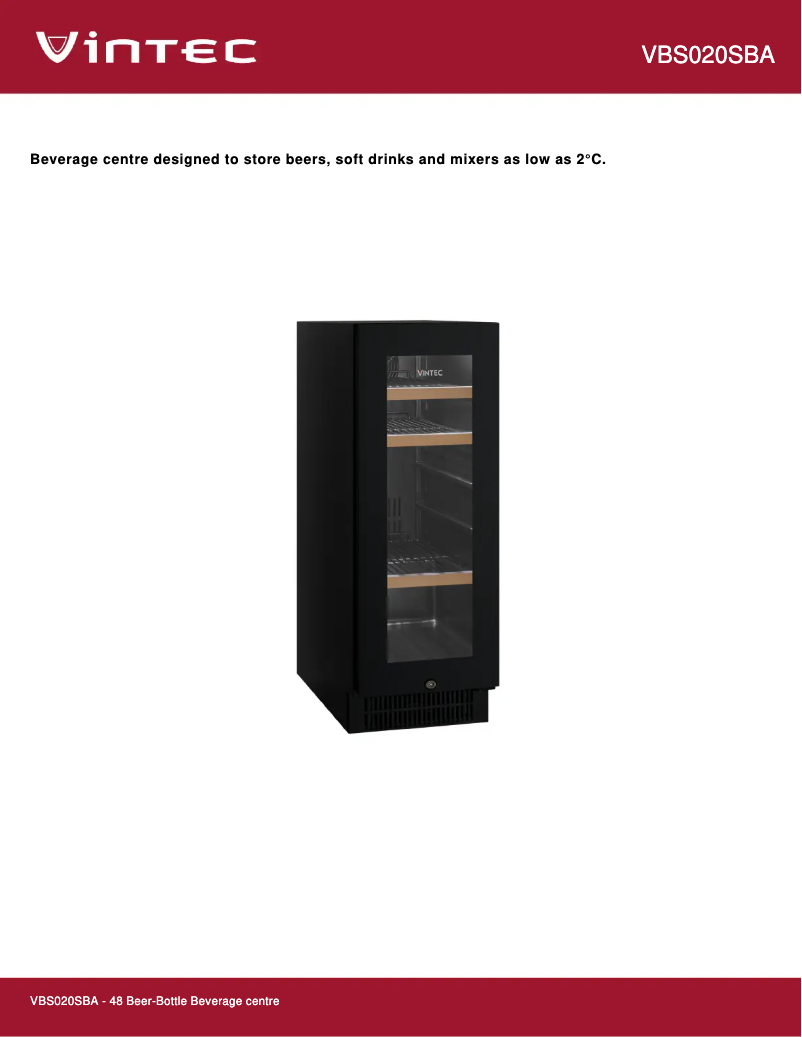 Image de la première page du manuel de l'appareil VBS020SBB