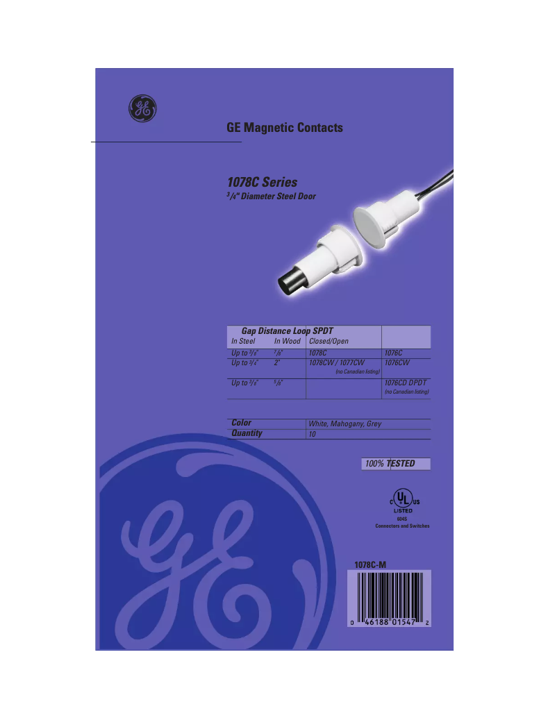 Página 1 del manual Manual de usuario Interlogix 1078C-N