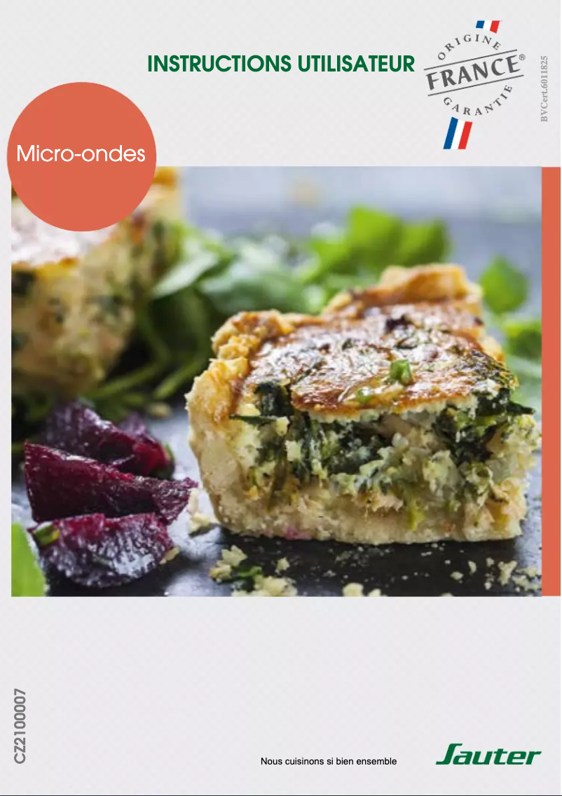 Page 1 de la notice Manuel utilisateur Sauter SMS7121X