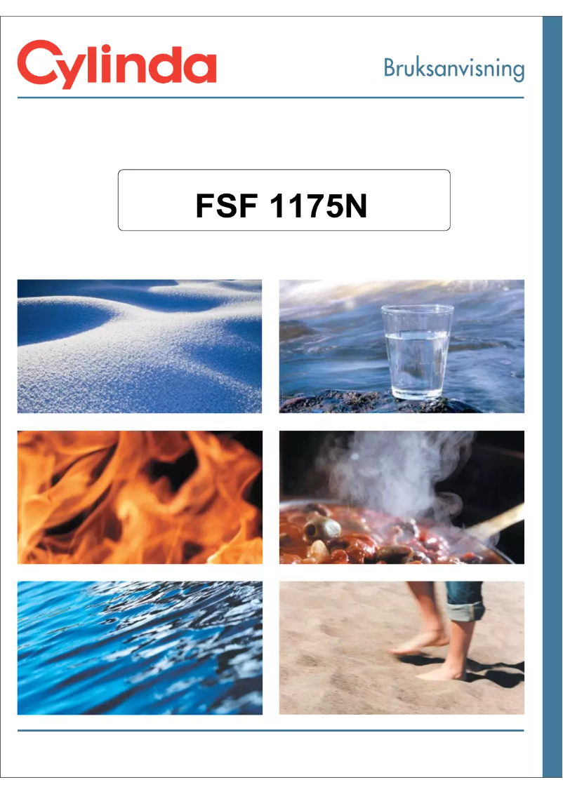 Page 1 de la notice Manuel utilisateur Cylinda FSF 1175 N
