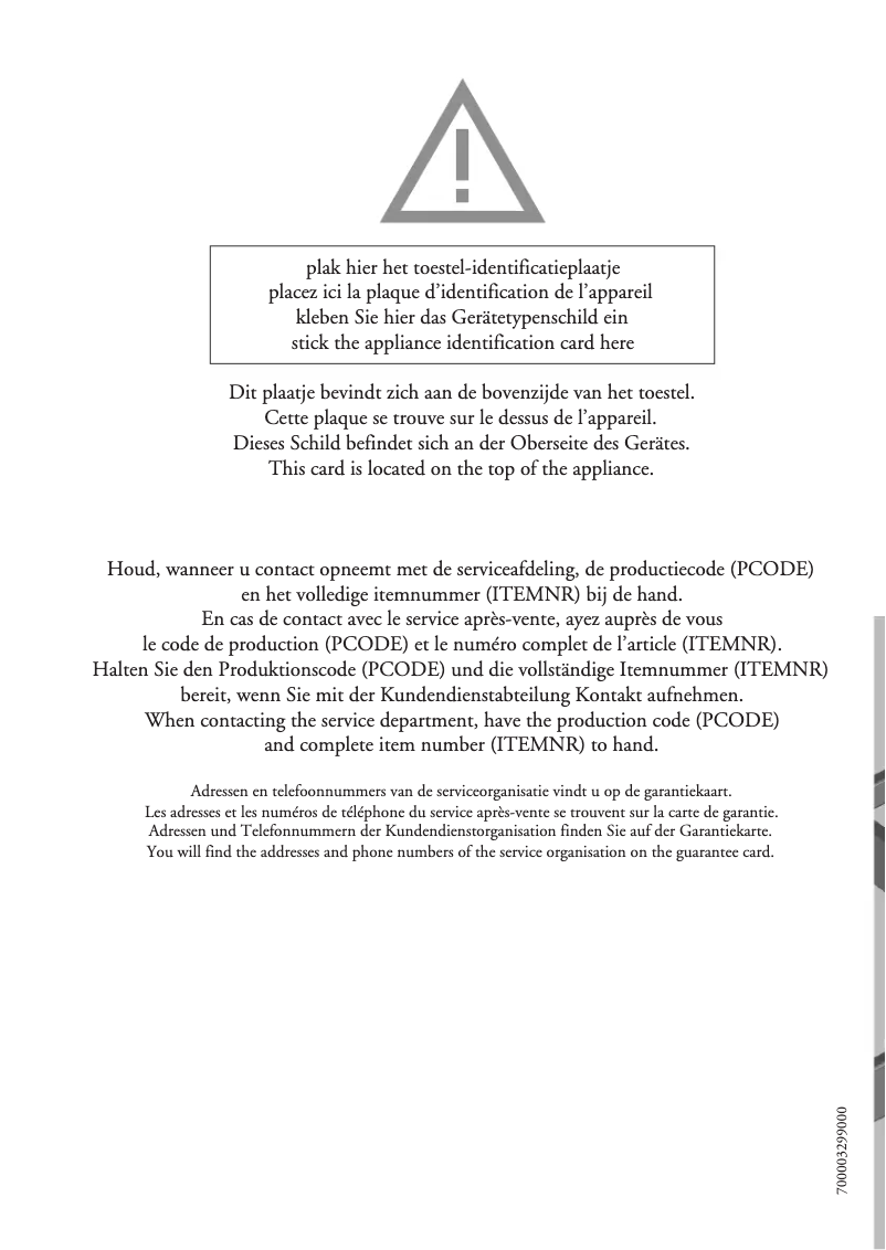 Image de la première page du manuel de l'appareil HG6111KBA