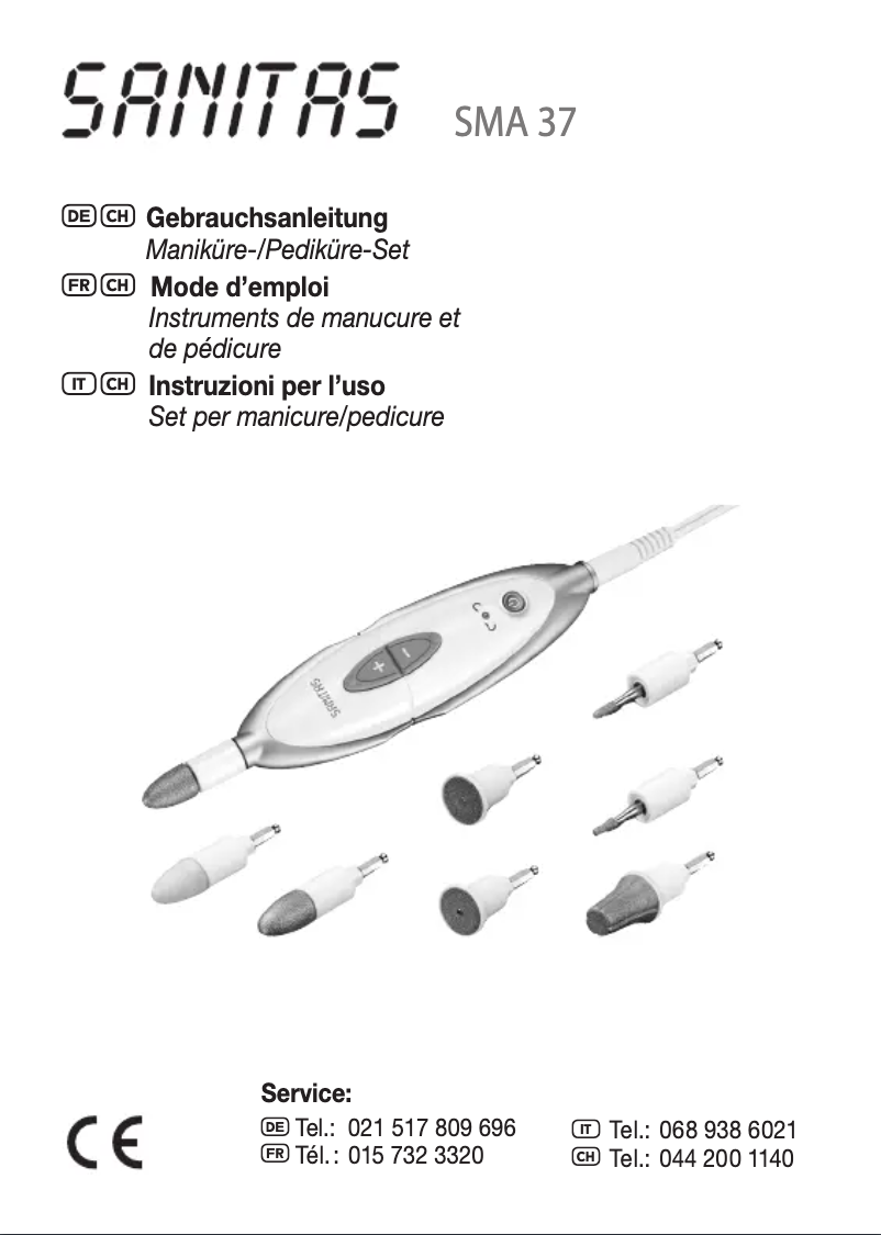 Image de la première page du manuel de l'appareil SMA 37