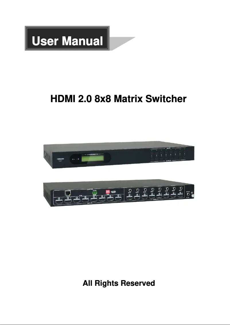 Page n°1 - Manuel utilisateur Siig CE-H23X11-S1