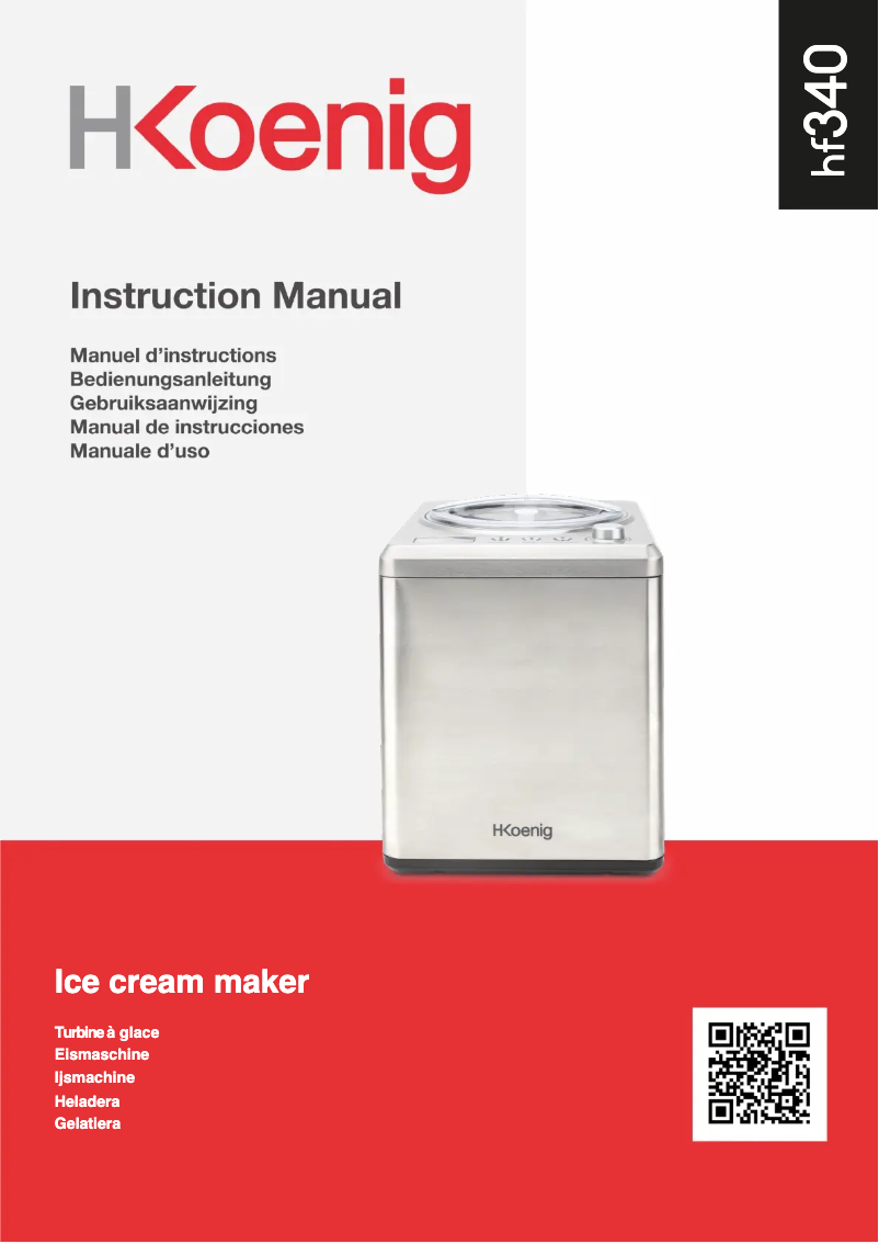 Page n°1 - Manuel utilisateur H.Koenig HF340