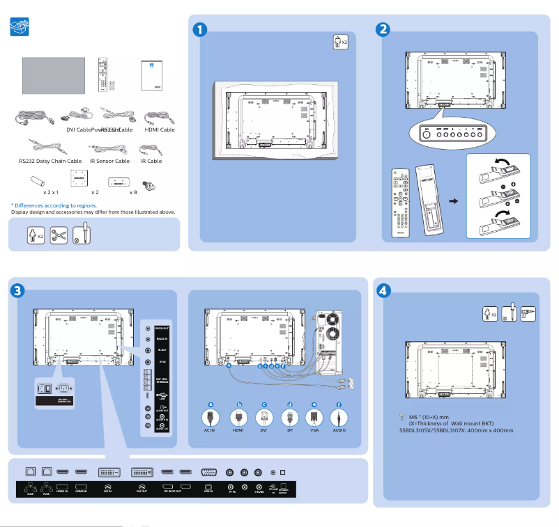 Imagen de la primera página del manual del dispositivo 55BDL3107X