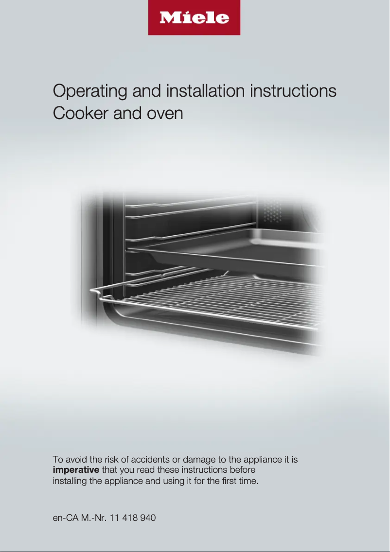 Page n°1 - Manuel utilisateur Miele H 2265 B AM