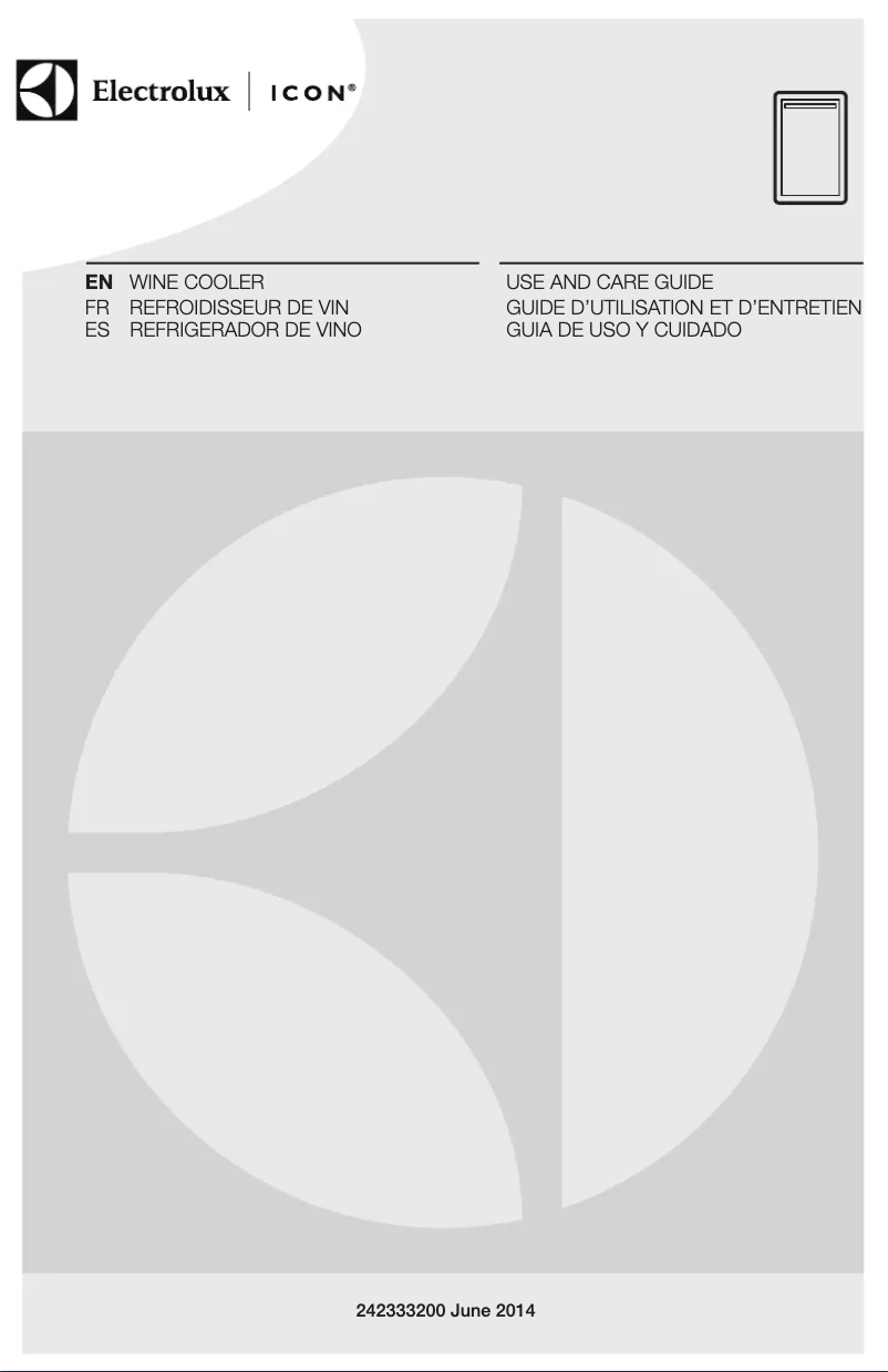 Page n°1 - Manuel utilisateur Electrolux ICON E24WC50QS