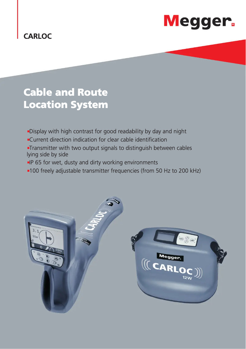 Image de la première page du manuel de l'appareil CARLOC