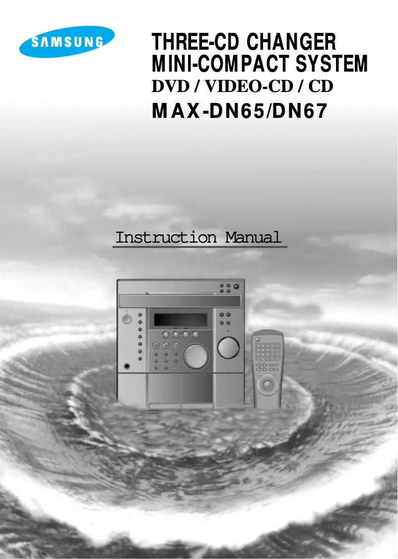 Page n°1 - Manuel utilisateur Samsung MAX-DN65