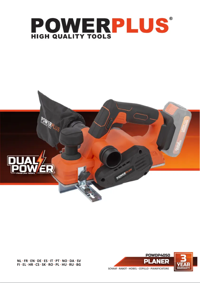 Page 1 de la notice Manuel utilisateur PowerPlus POWDP4050
