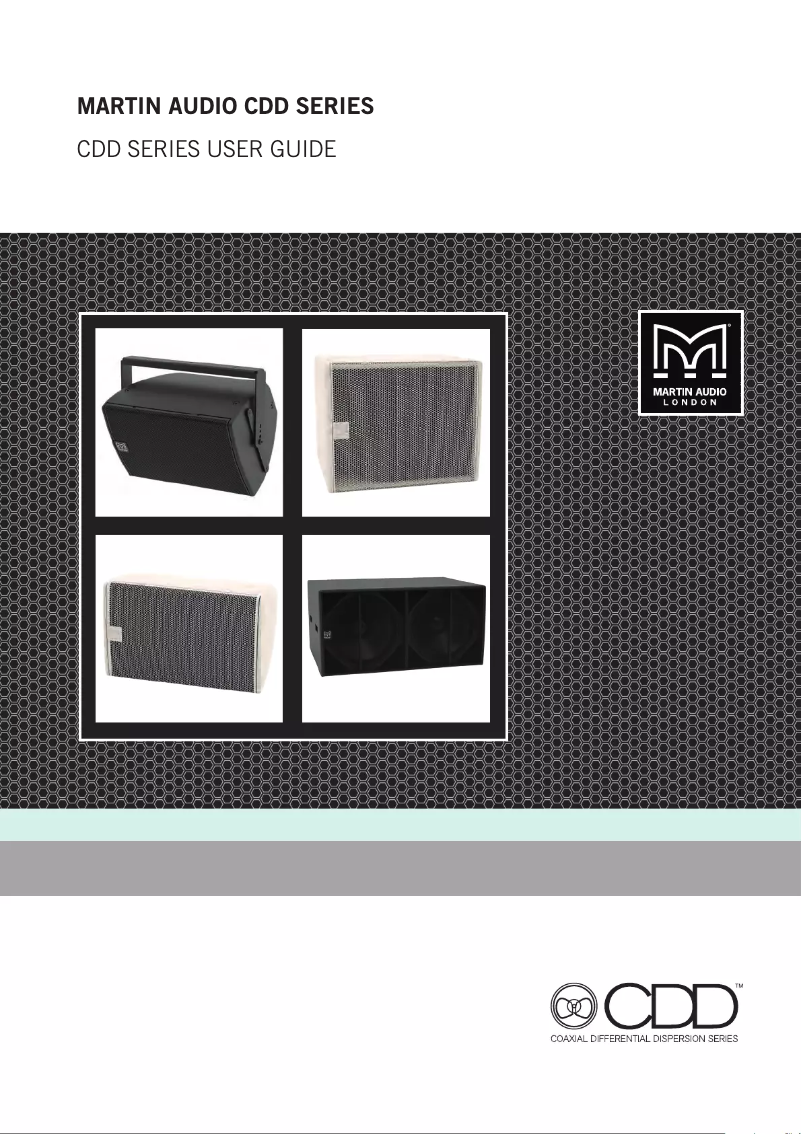 Page 1 de la notice Manuel utilisateur Martin Audio CDD8TX
