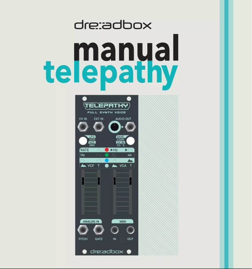 Page n°1 - Manuel utilisateur Dreadbox Telepathy