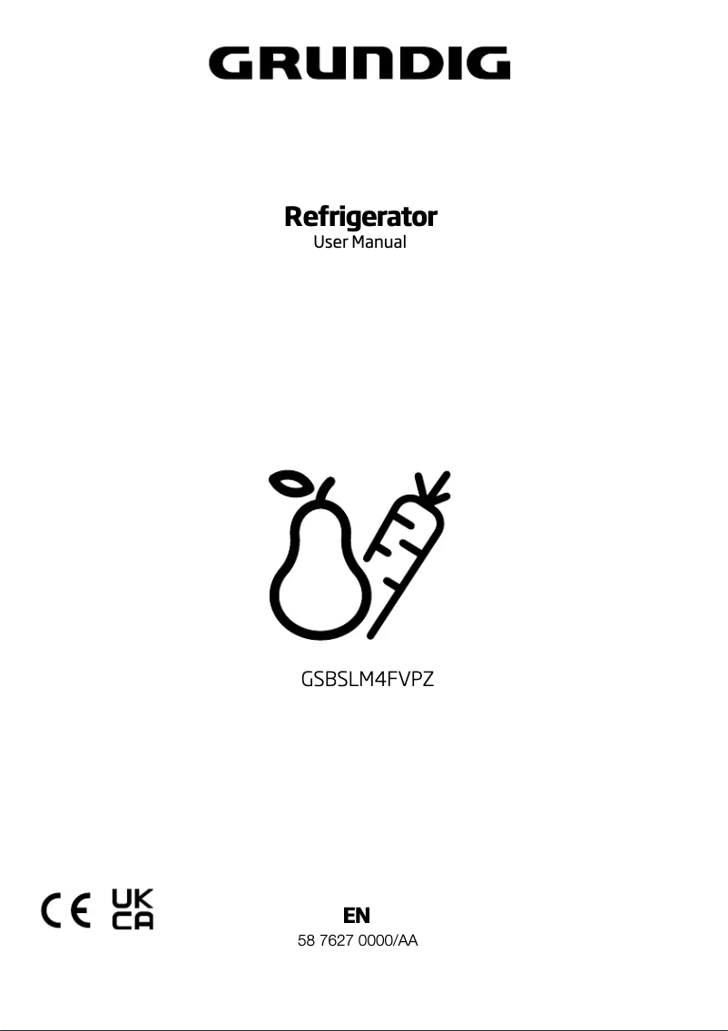 Page 1 de la notice Manuel utilisateur Grundig GSBSLM4FVPZ