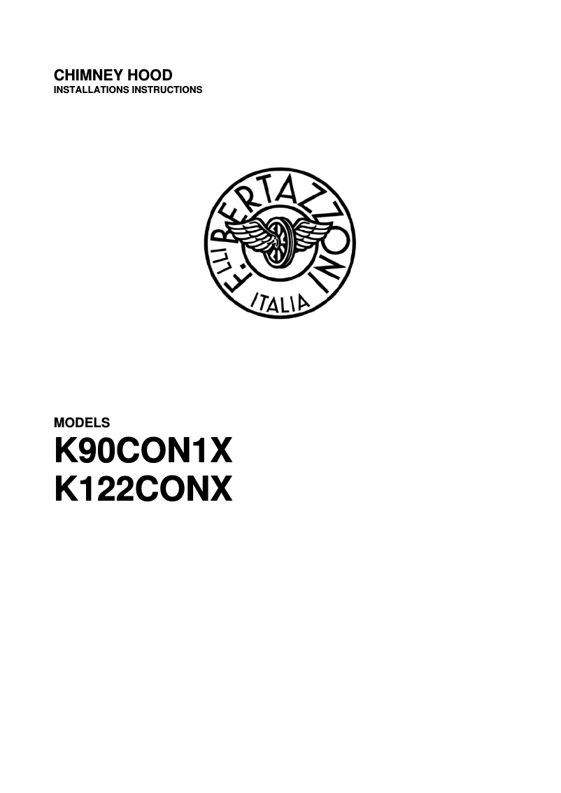 Page n°1 - Manuel utilisateur Bertazzoni K90 CON X