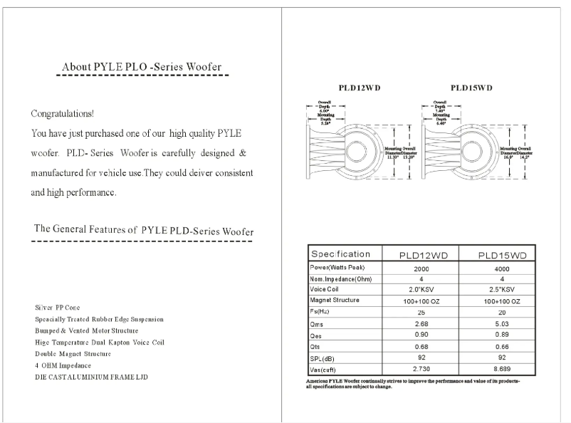 Página 1 del manual Manual de usuario Pyle PLD12WD
