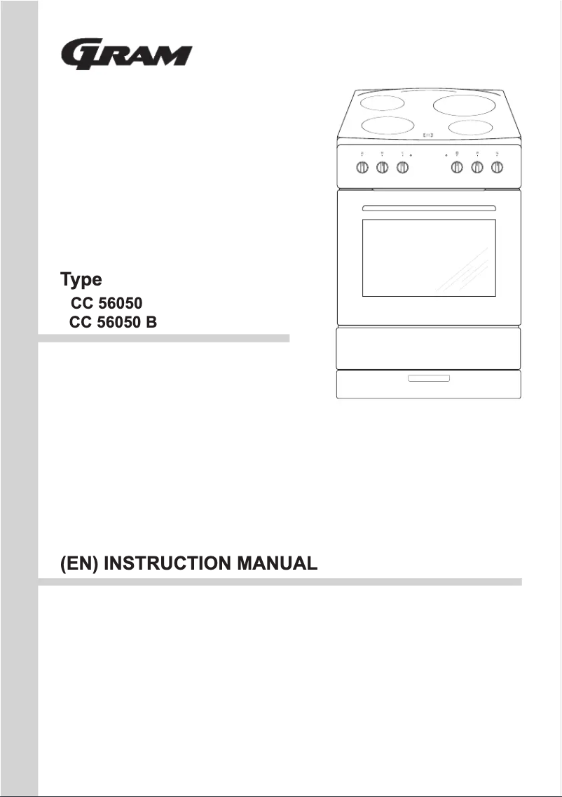 Page 1 de la notice Manuel utilisateur Gram CC 56050 B