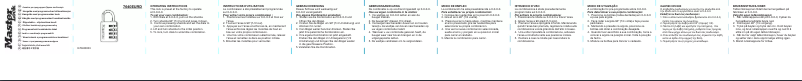 Page 1 de la notice Manuel utilisateur Master Lock 7640EURDBLKLH
