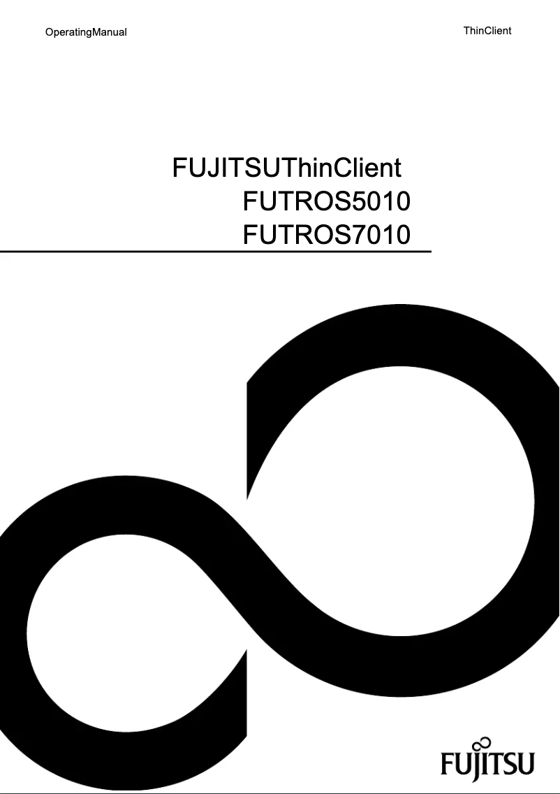 Page 1 de la notice Manuel utilisateur Fujitsu Futro S7010