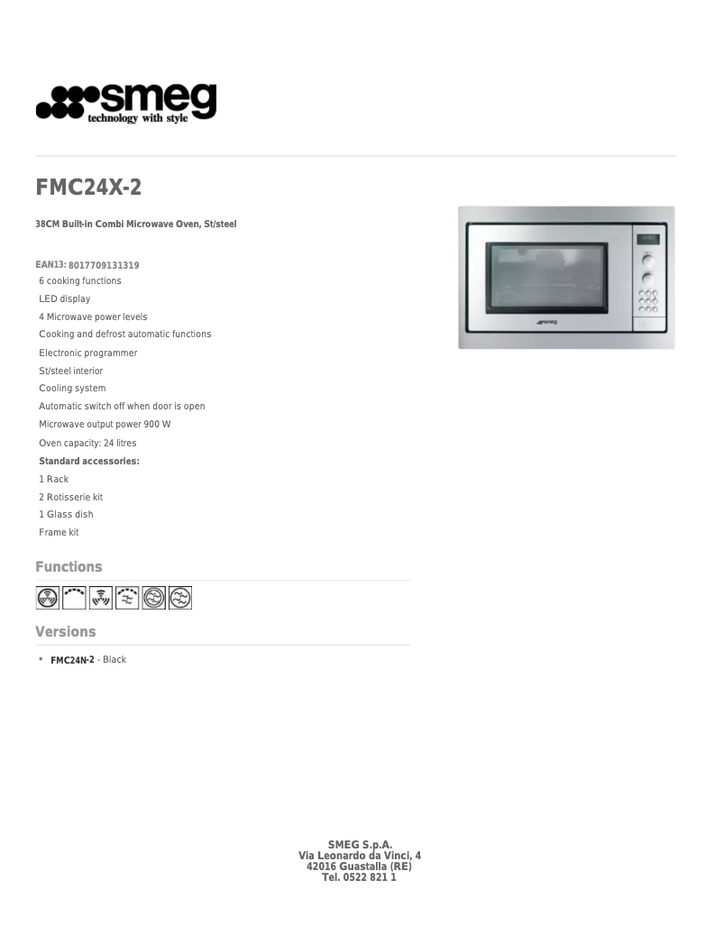 Página 1 del manual Manual de usuario Smeg FMC24X