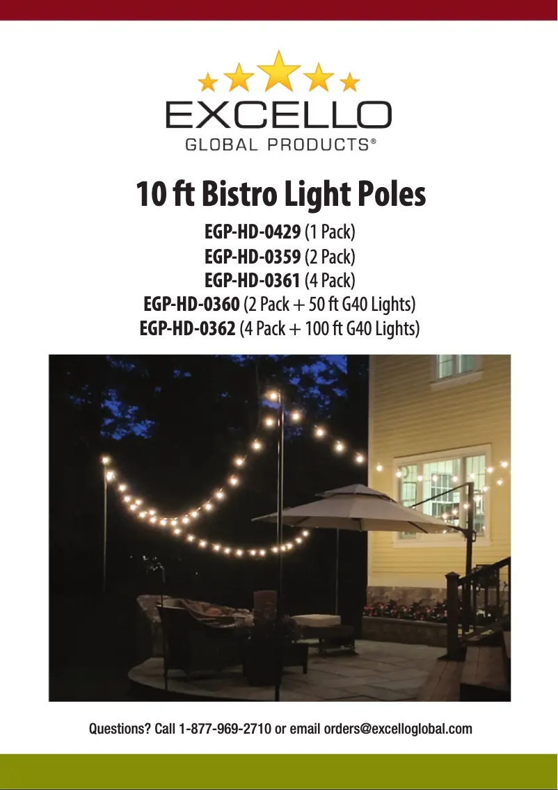 Image de la première page du manuel de l'appareil EGP-HD-0359