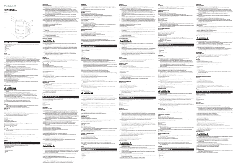 Página 1 del manual Manual de usuario Nedis KAWK210EAL