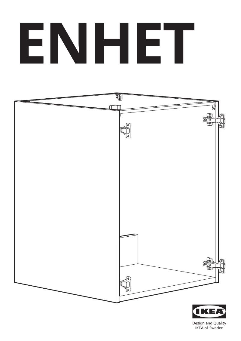 Imagen de la primera página del manual del dispositivo ENHET 105.144.38