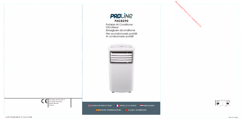 Page 1 de la notice Manuel utilisateur Proline PAC8290