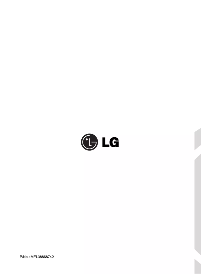 Page n°1 - Manuel utilisateur LG WD-14406TDK