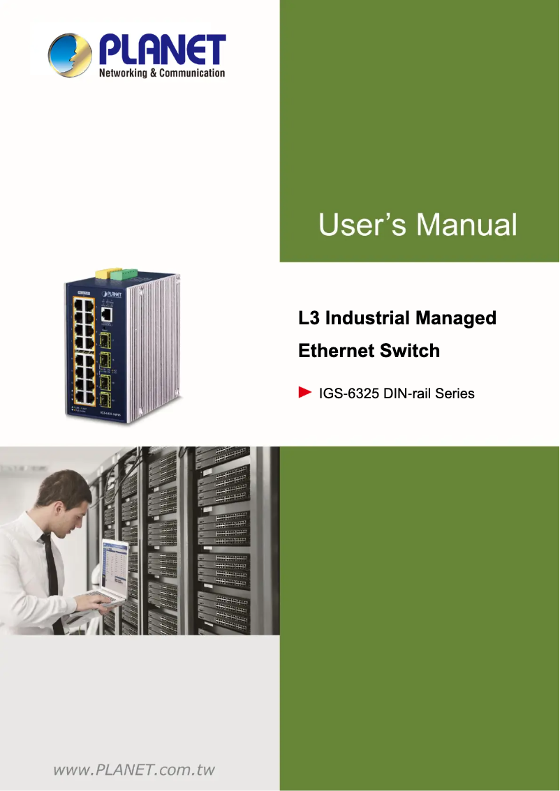 Image de la première page du manuel de l'appareil IGS-6325-8T8S