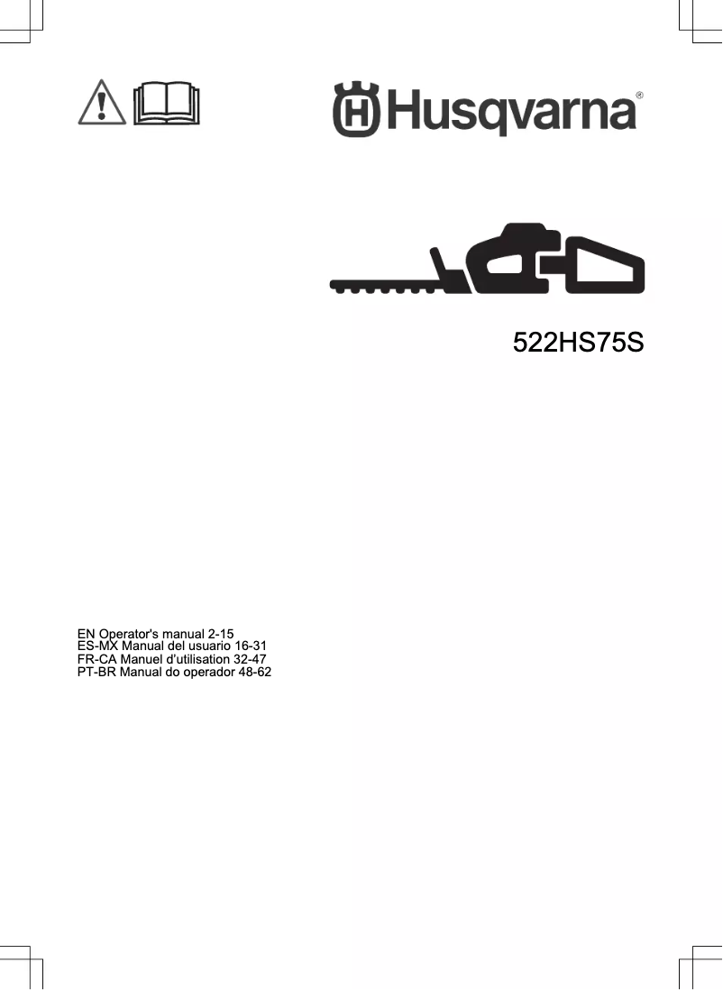 Image de la première page du manuel de l'appareil 522HS75S