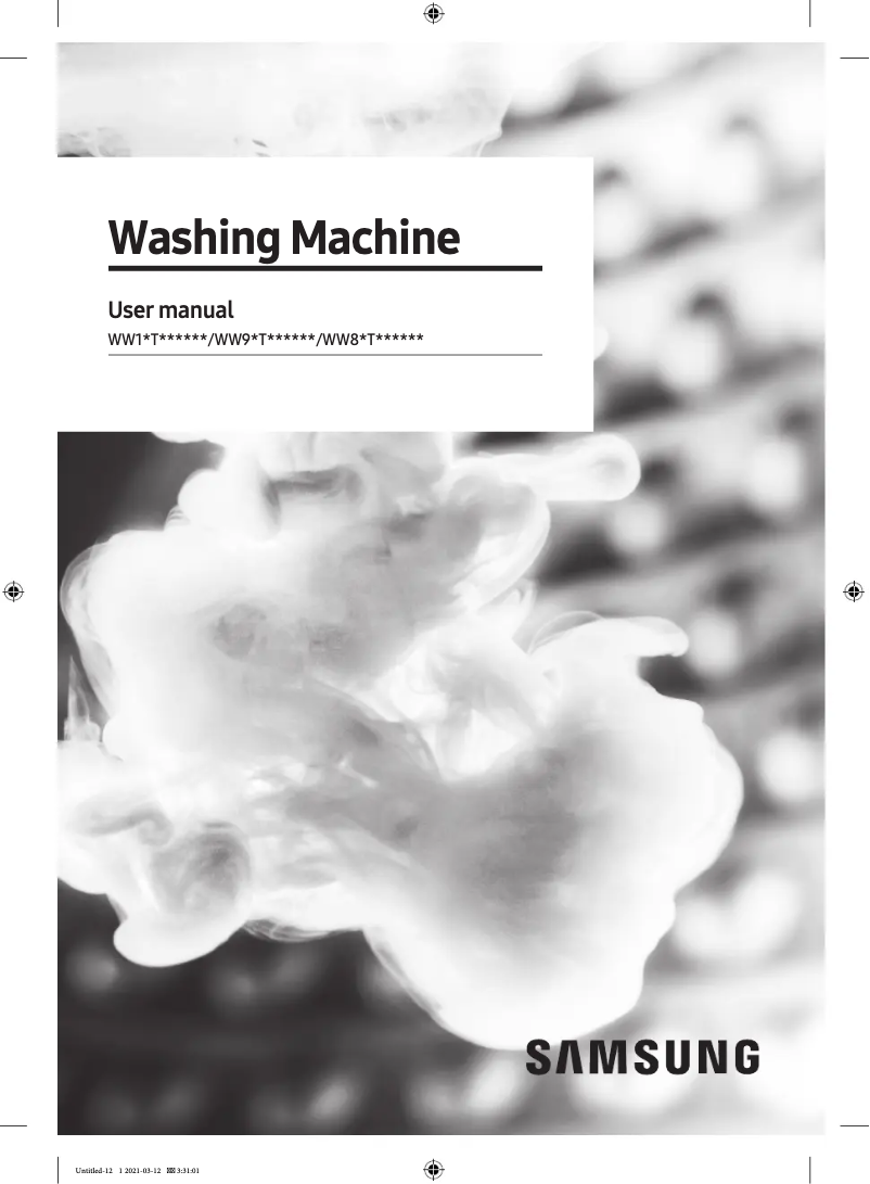Page n°1 - Manuel utilisateur Samsung WW90TP44DSB