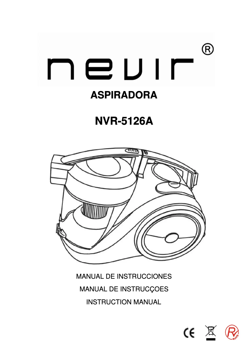 Image de la première page du manuel de l'appareil NVR-5126A