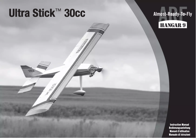 Page 1 de la notice Manuel utilisateur Hangar 9 Ultra Stick 30cc