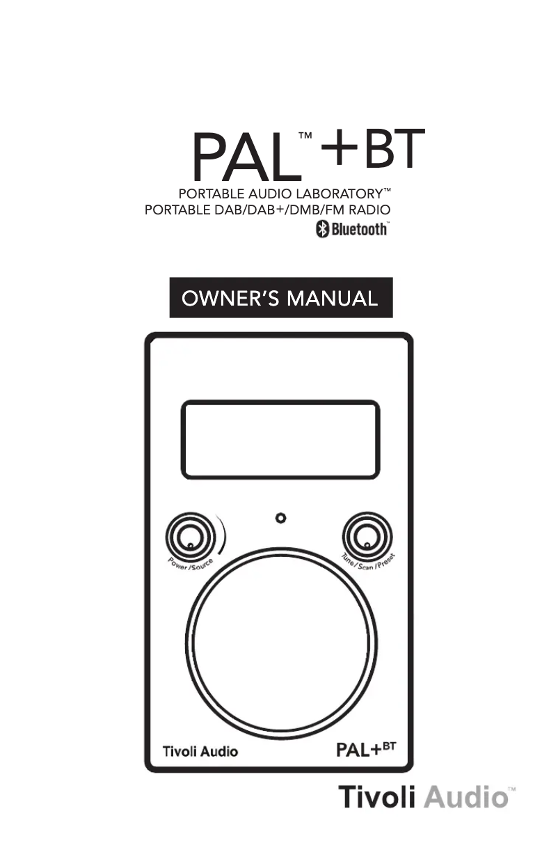 Page 1 de la notice Manuel utilisateur Tivoli Audio PAL+BT